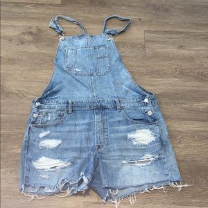 American Eagle Overall Shorts